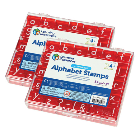 LEARNING RESOURCES Lowercase Alphabet Stamps Set, PK2 0598